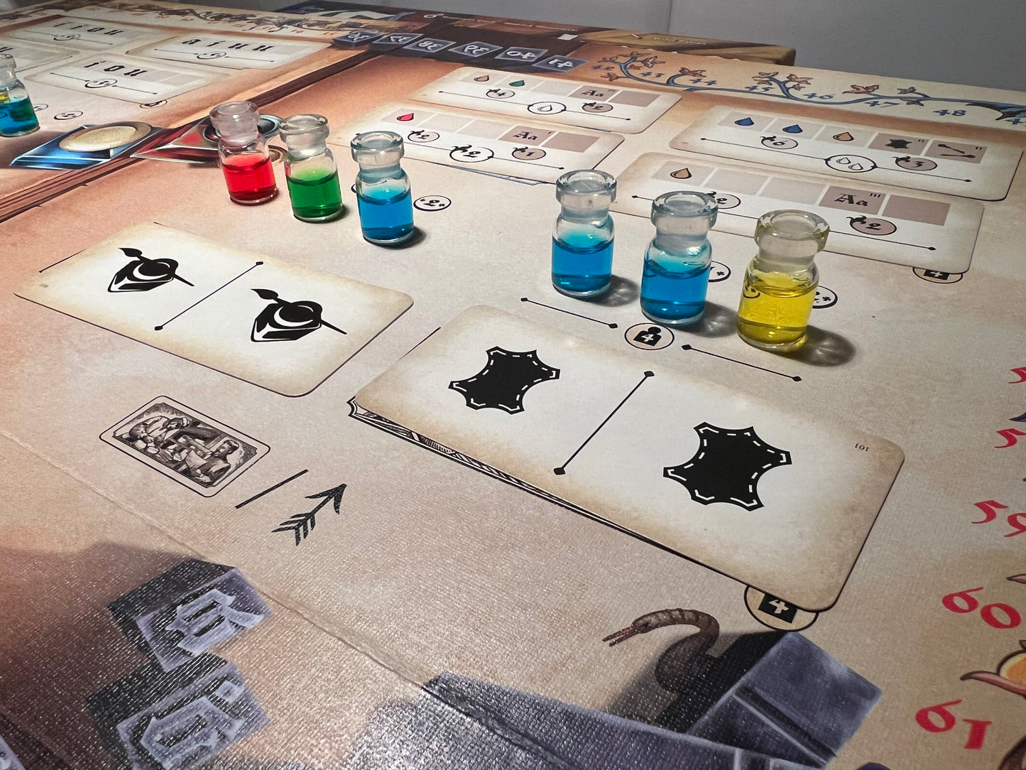 Gutenberg ink bottles (board game tokens)