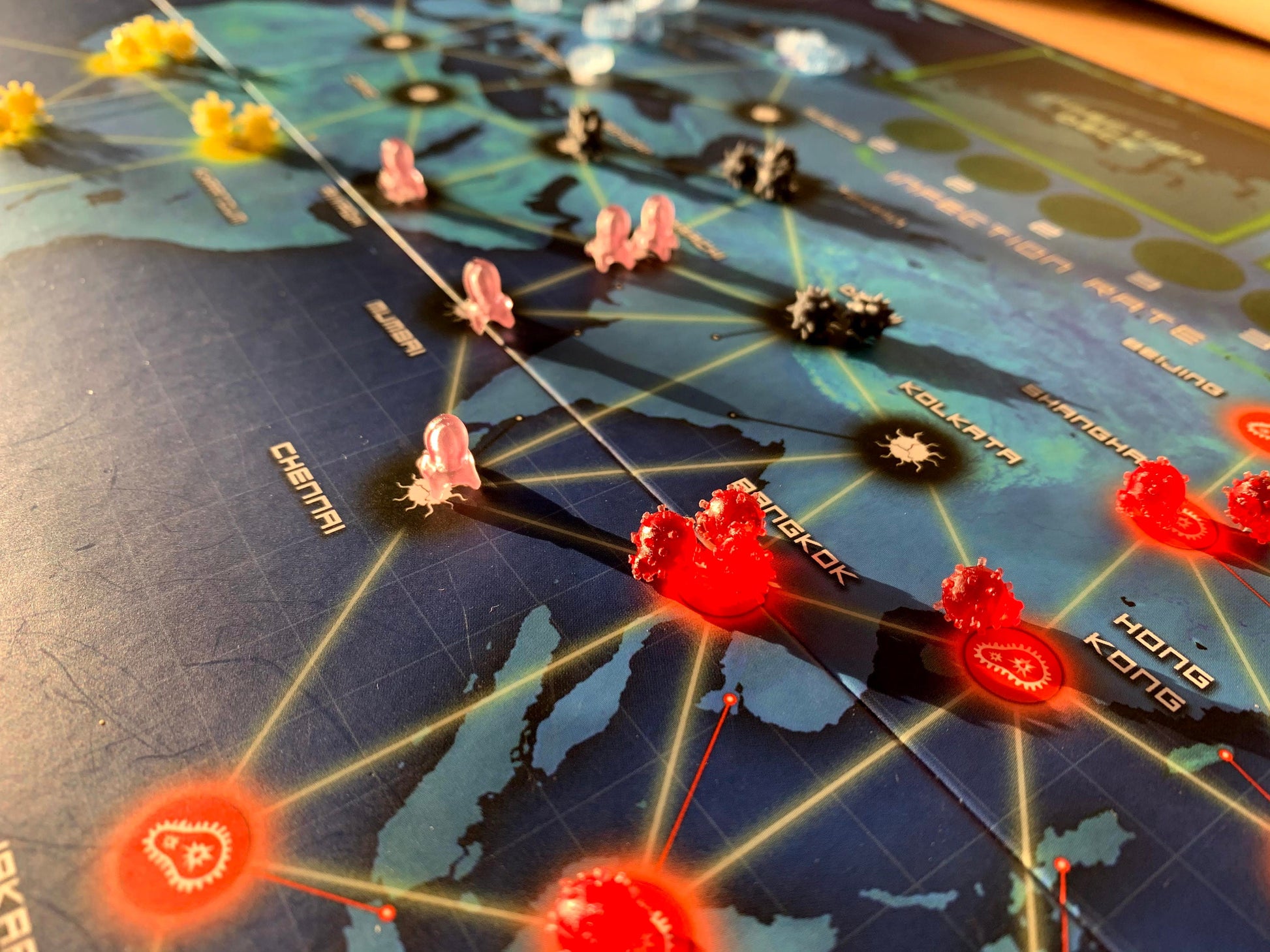 Pandemic Board Game: Custom 3D printed tokens