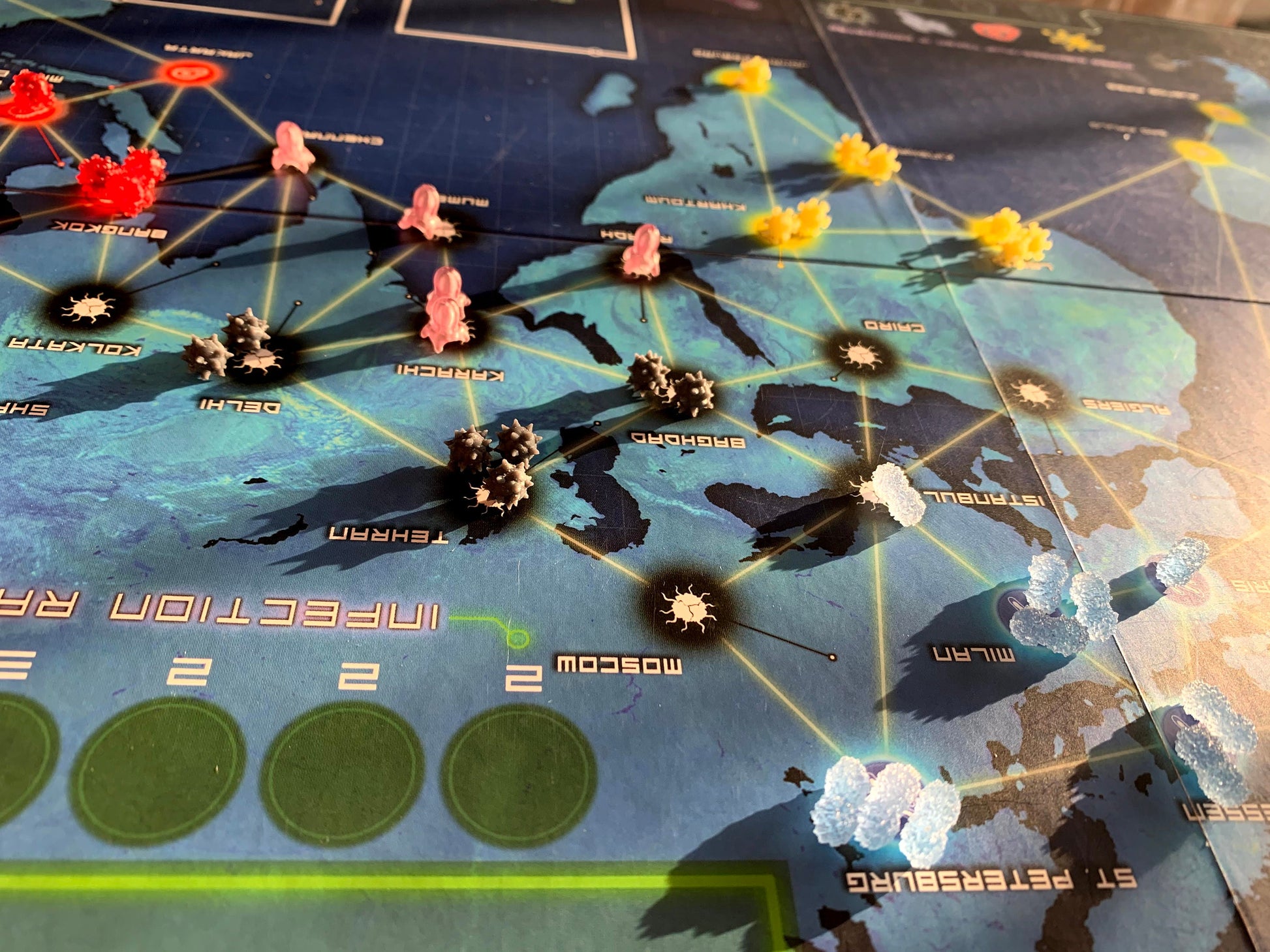 Pandemic Board Game: Custom 3D printed tokens