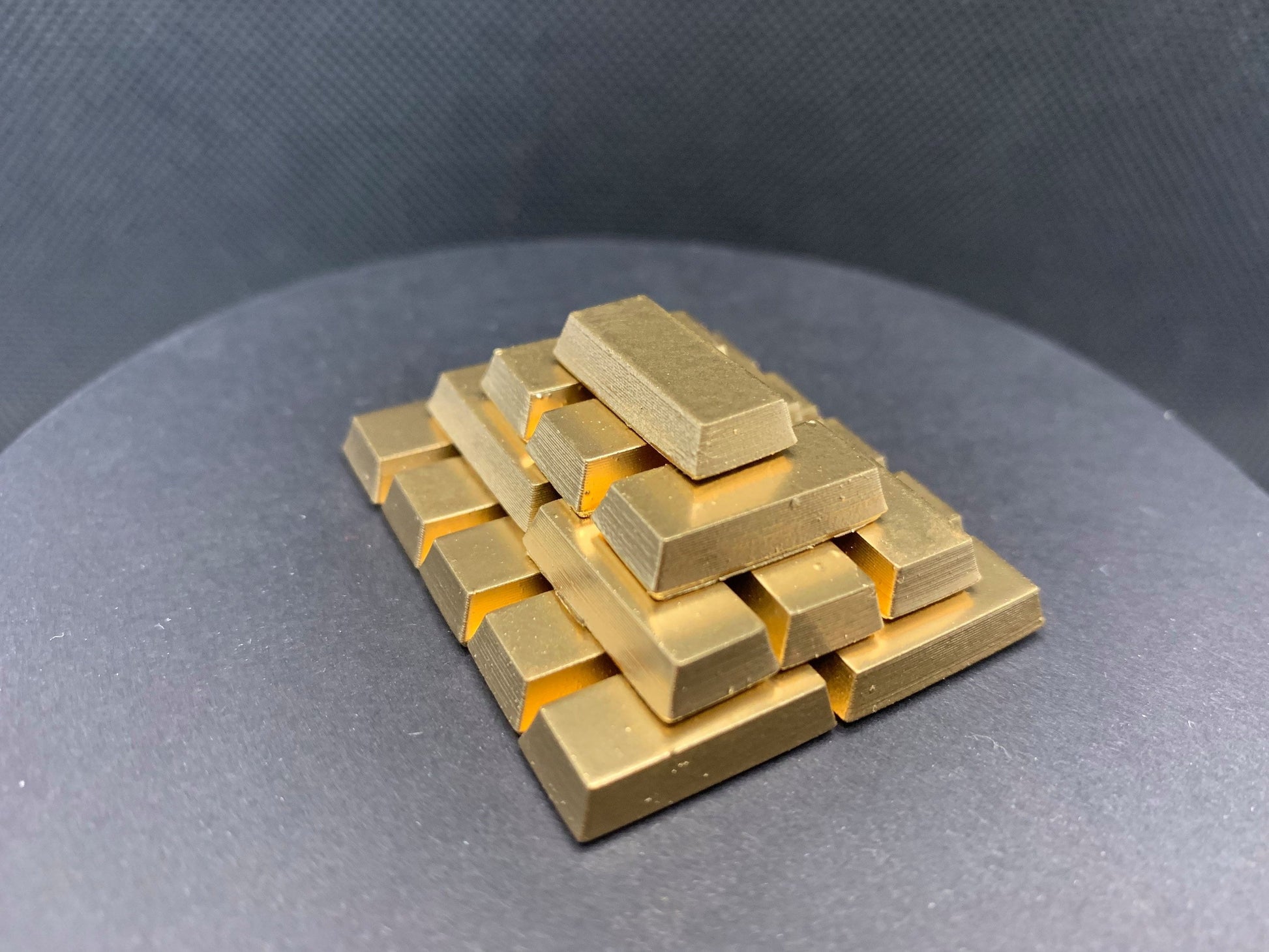 Teotihuacan gold bars (25 metal board game token upgrades)