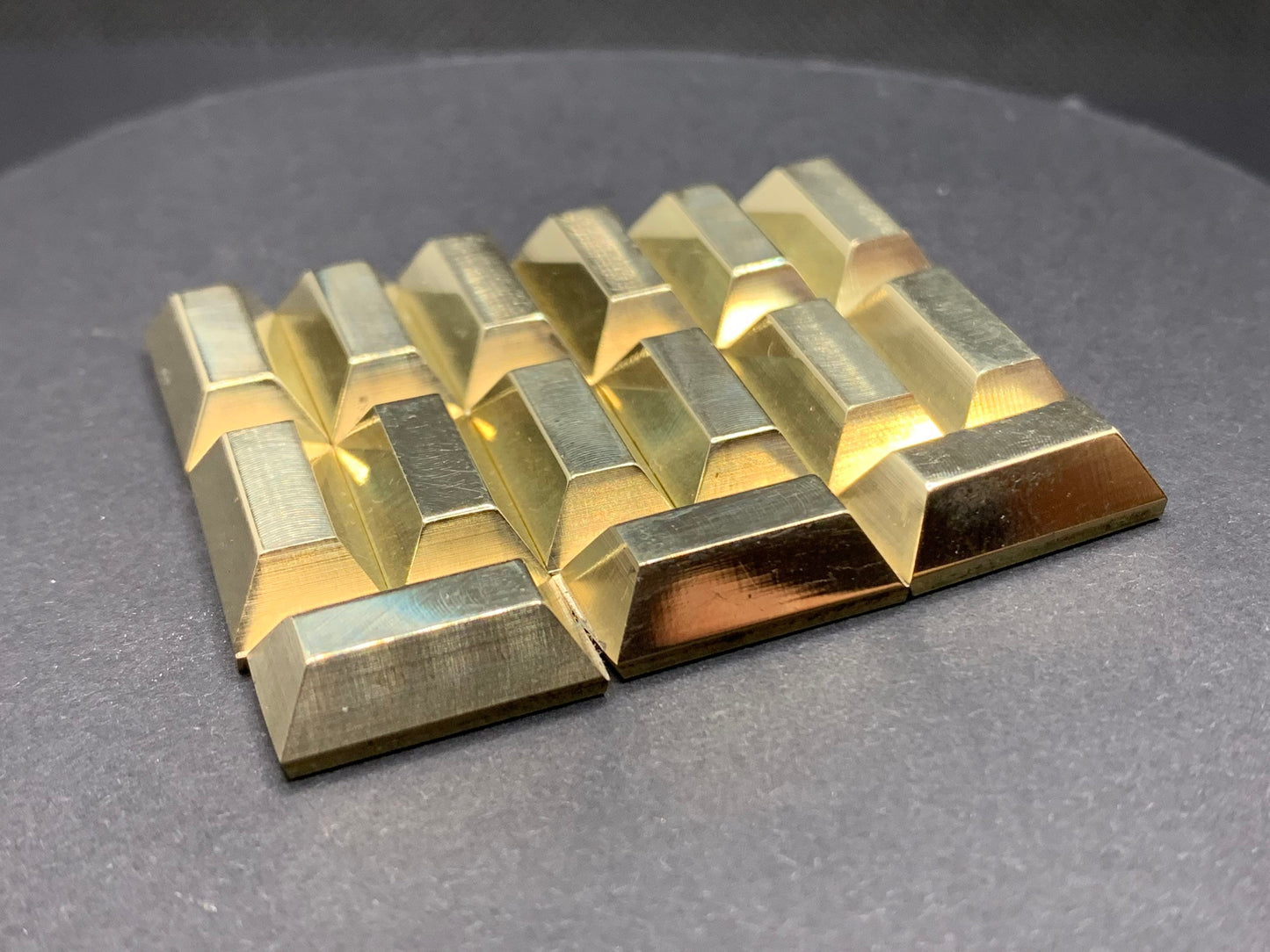 Metal gold bars for board games (Wyrmspan, Golem, Tekhenu, Tzolk'in, Teotihuacan, Stone Age, Marco Polo)