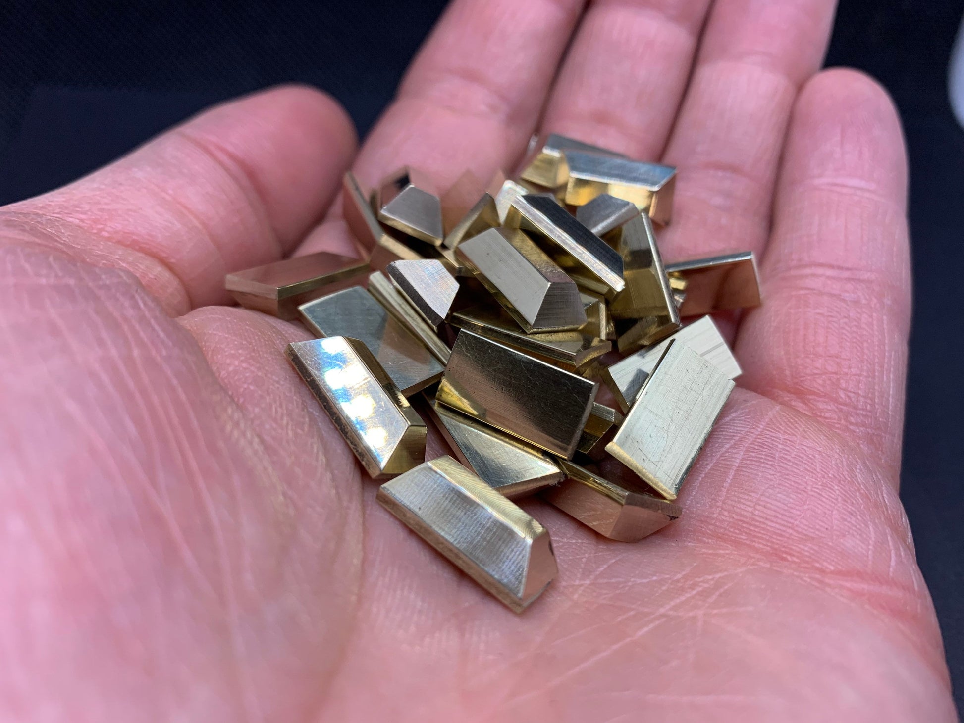 Teotihuacan gold bars (25 metal board game token upgrades)