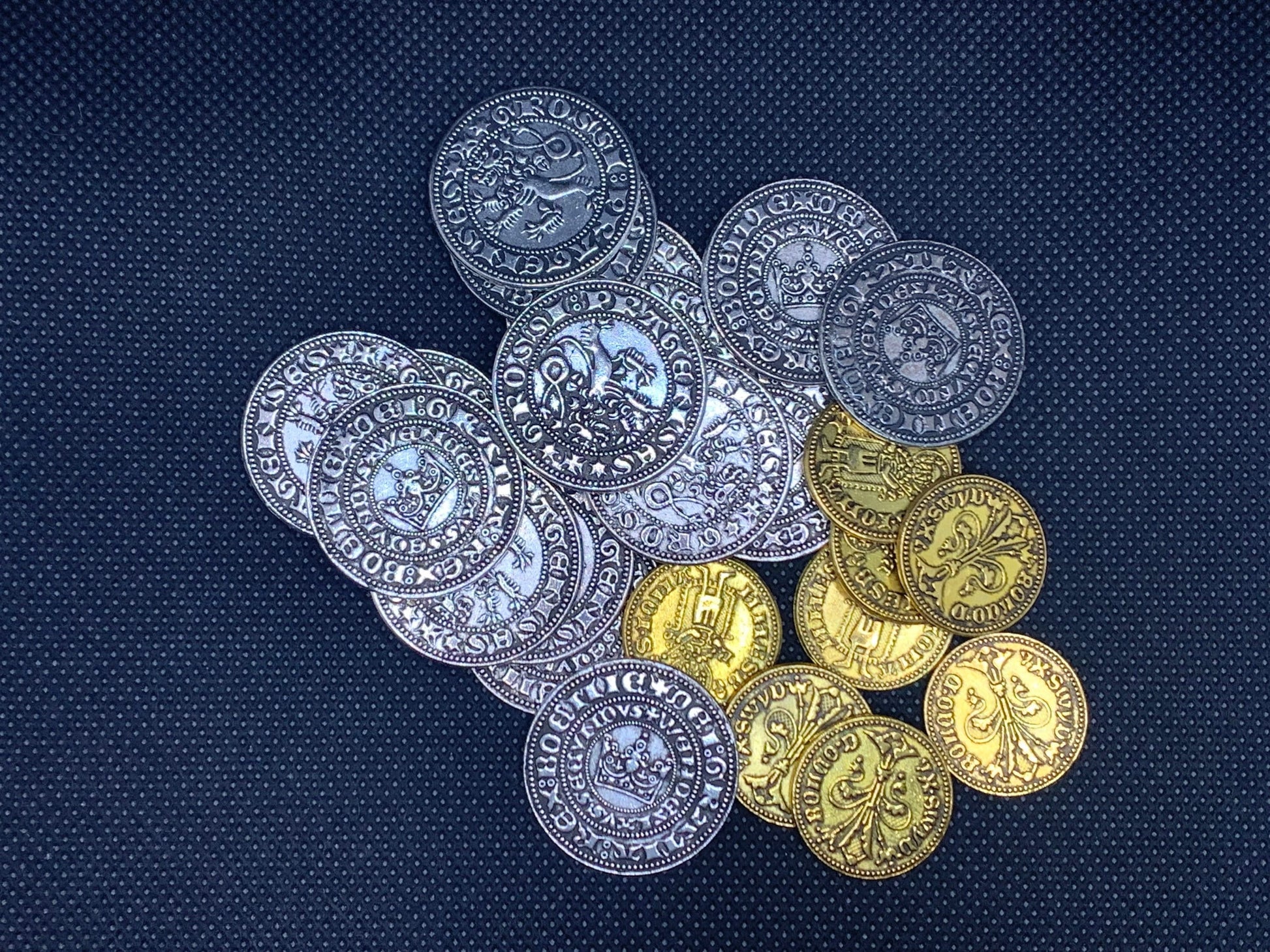 Medieval coin set (for board games, larp etc)