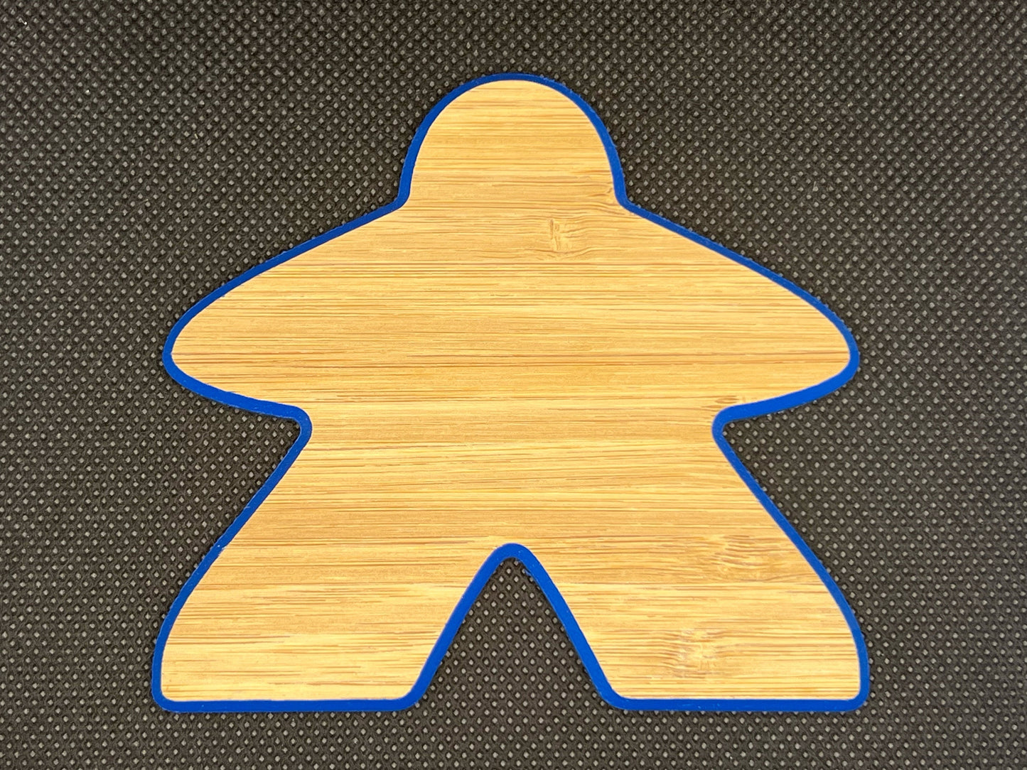 Premium Meeple Coasters - Bamboo with colored edges