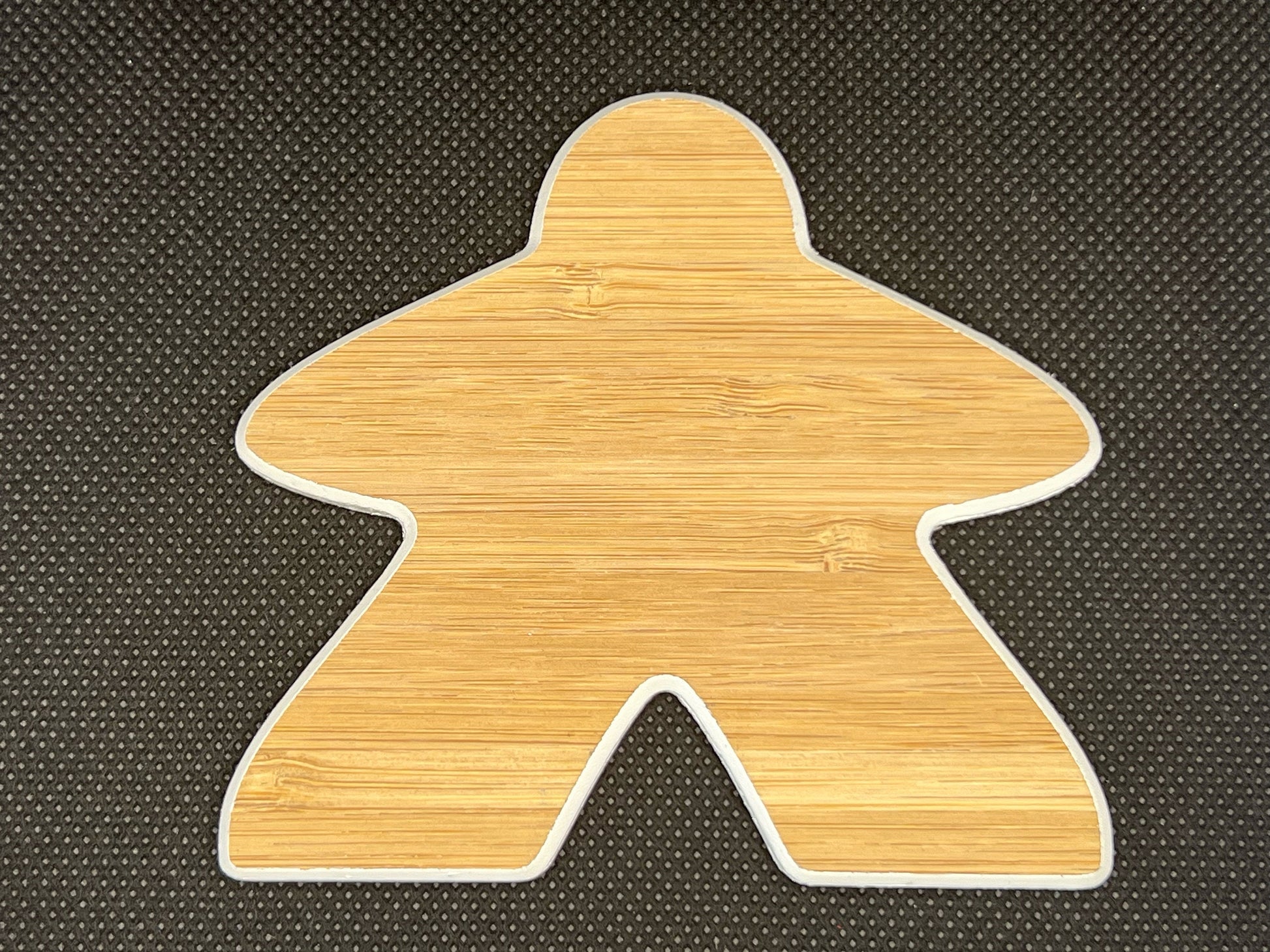 Premium Meeple Coasters - Bamboo with colored edges