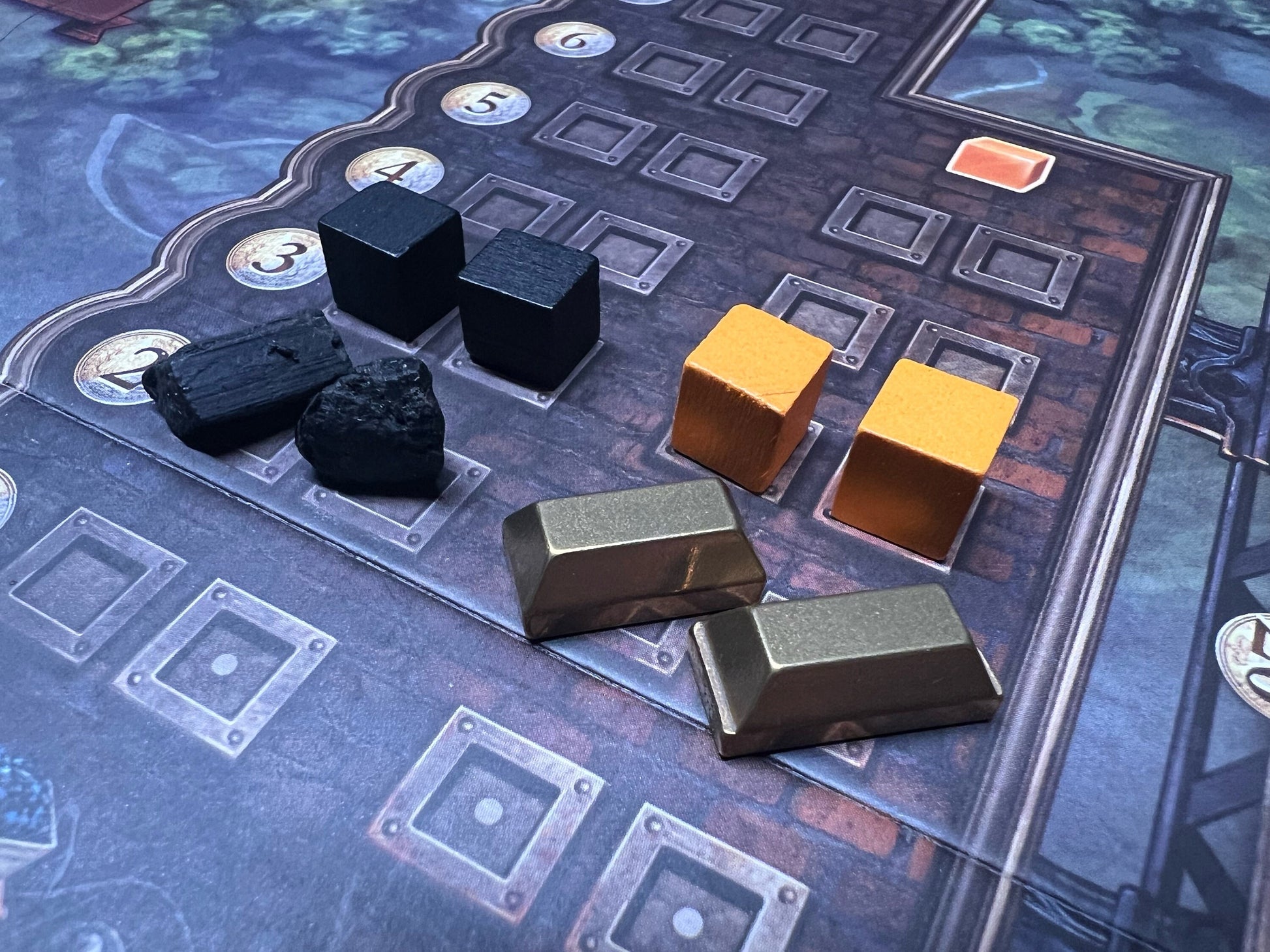 Brass Birmingham real resource set (coal and brass token upgrades for Brass Birmingham and Lancashire)