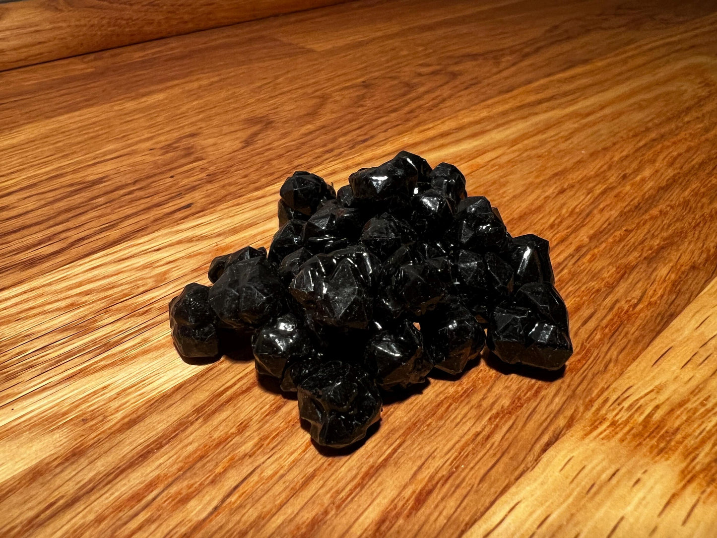 Black coal crystals (deluxe board game tokens)