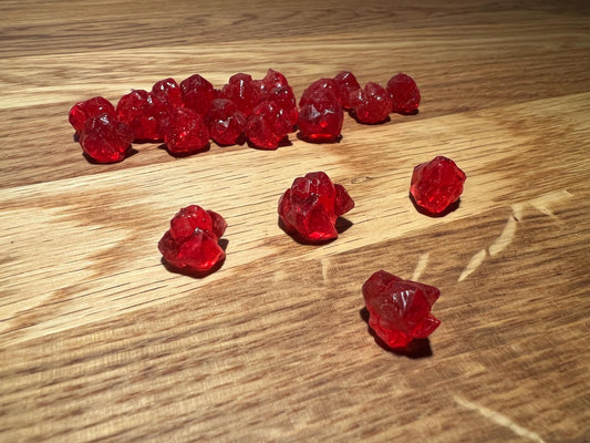 Blood health crystals (deluxe board game tokens)